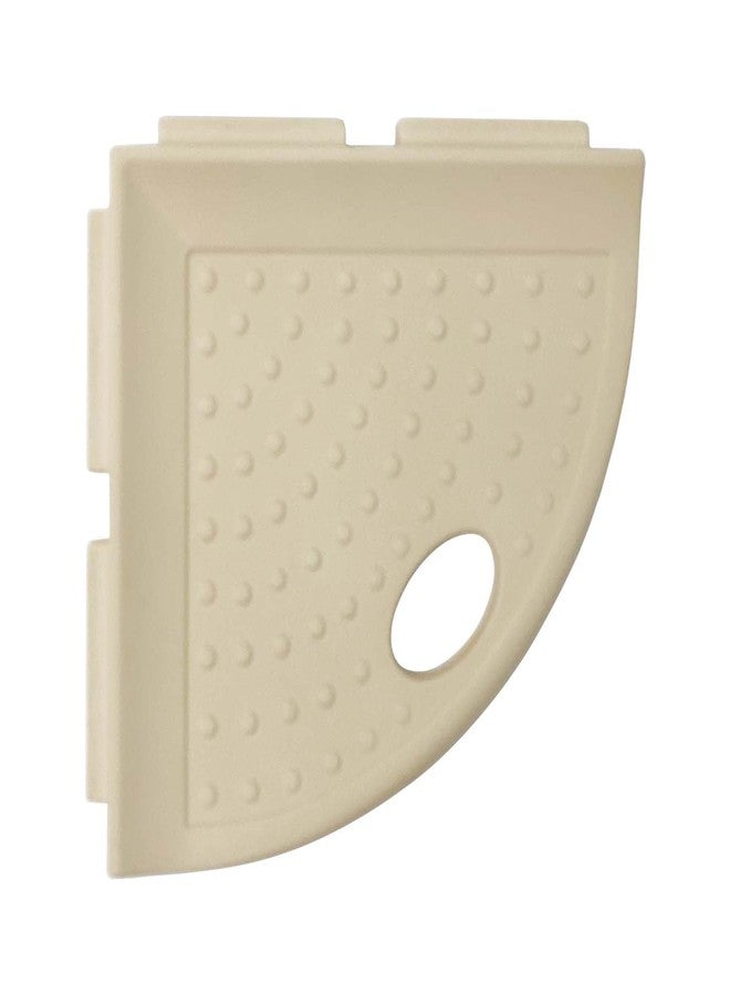 Questech 5" Corner Shower Footrest, Lugged for New Construction, Shaving Shelf for Inside Shower, Bathroom Storage Corner Caddy, Metro Lugged, Sand Matte - Image 1